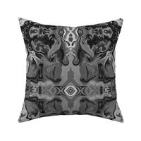 BN1 -  LG - Marbled Mystery Tapestry in  Monochromatic Grey 