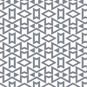 Tribal Triangles Geometric Small - Cool Grey