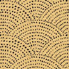 Large Ink dot scales - brown paper