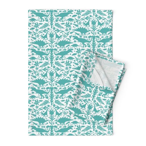 Dinosaur Otomi Teal