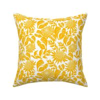 Yellow tropical floral