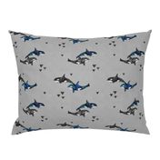 Orcas on Grey (small)
