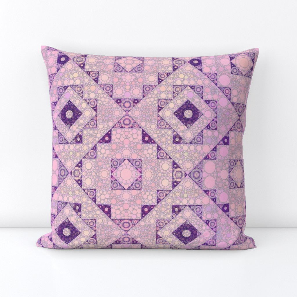 kilim -pink-bubbles