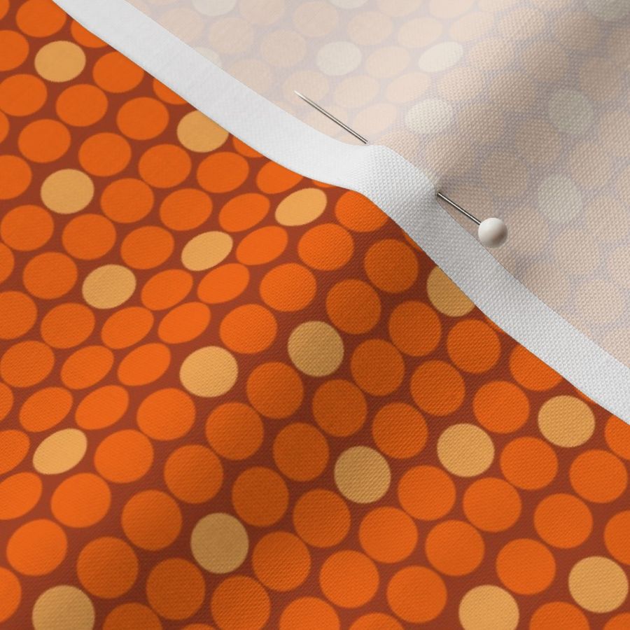 Staggered Polka Dots Orange