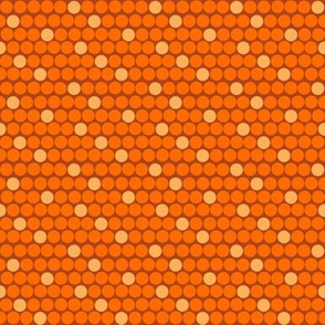 Staggered Polka Dots Orange