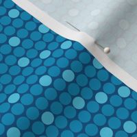 Staggered Polka Dots Blue