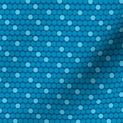 Staggered Polka Dots Blue