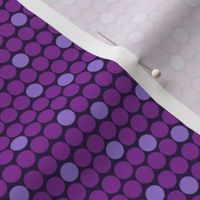 Staggered Polka Dots Purple