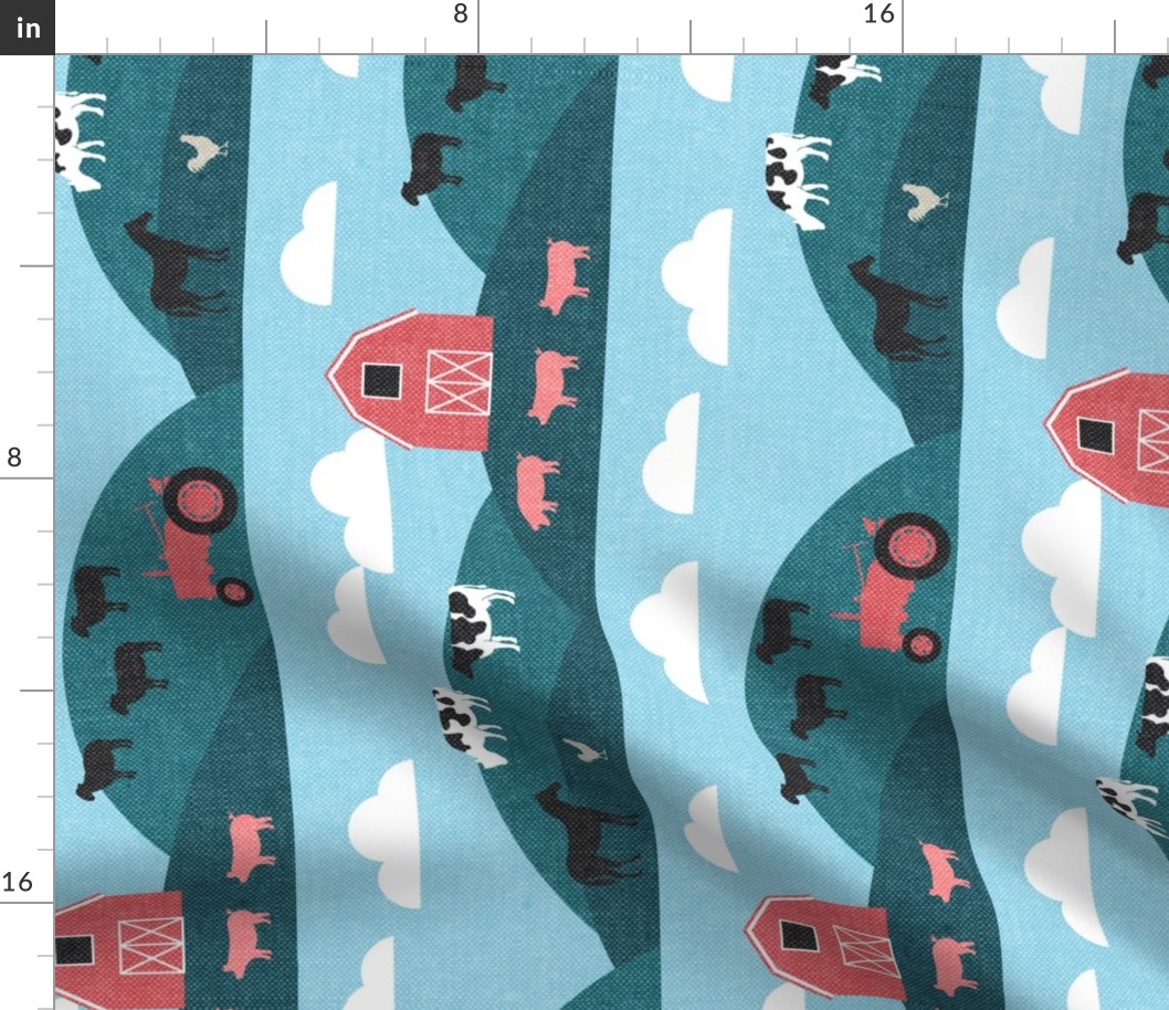 farm themed fabric rolling hills (90)