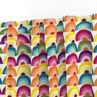 Geology Rainbow Rocks, Rainbow fabric, Vintage Inspired, Color Spectrum, Colorful fabric, Happiness
