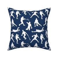 Baseball Players on Navy // Large