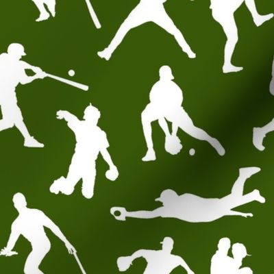 Baseball Players on Green // Large