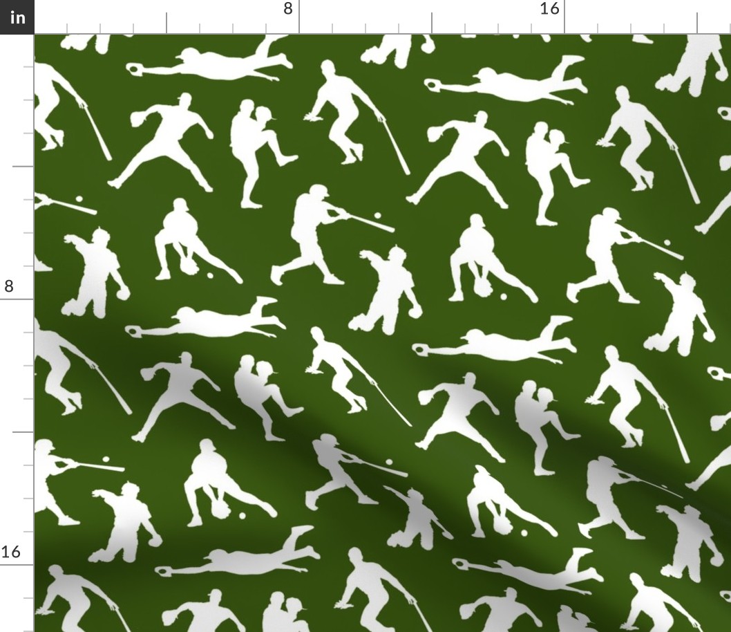 Baseball Players on Green // Large