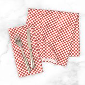 Gingham - Distressed Red & White