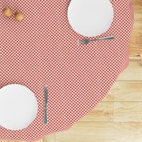 Gingham - Distressed Red & White