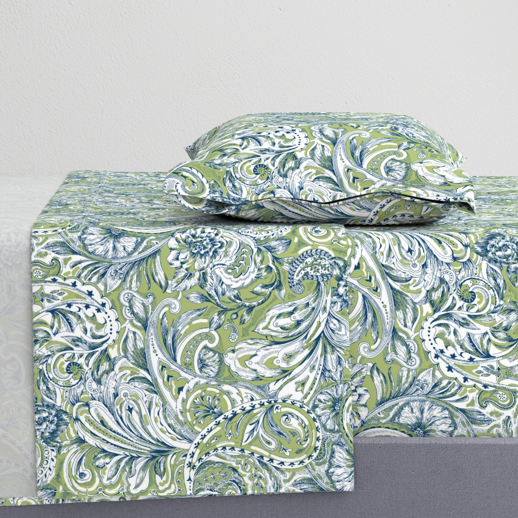 Paisley.olive.Giftwrap