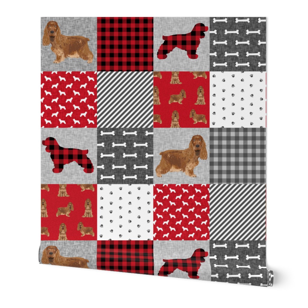 cocker spaniel pet quilt a cheater quilt collection dog breed fabric