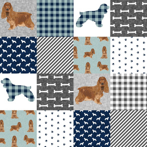 cocker spaniel pet quilt b cheater quilt collection dog breed fabric