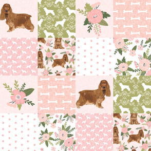 cocker spaniel pet quilt d cheater quilt collection dog breed fabric
