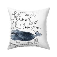 6 loveys: navy whale // if you want to know how much I love you // no lines