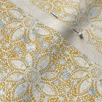 Rustic white lace (leaf yellow)