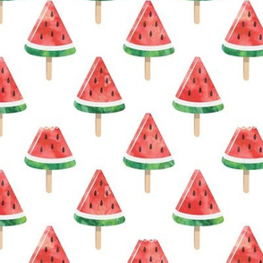 watermelon popsicles - red