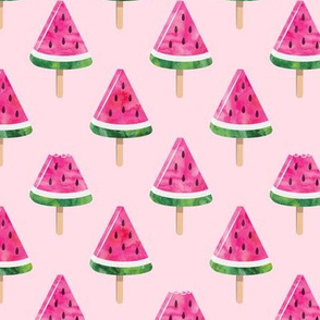 watermelon popsicles - pink on pink