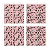 Witchy Pattern on Pastel Pink