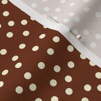 Twinkling Creamy Dots on  Chocolate Fudge - Large Scale