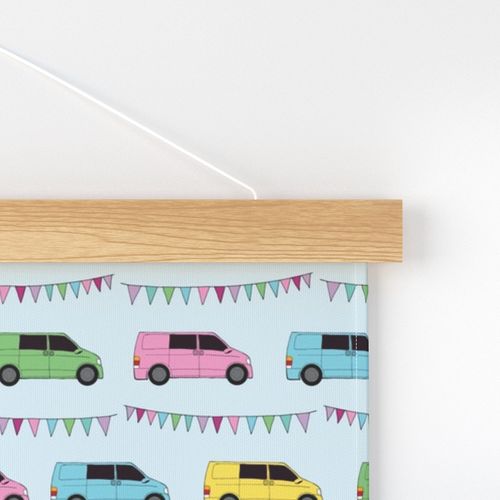 Modern camper & bunting