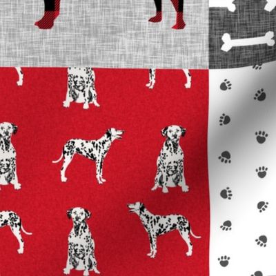 dalmatian pet quilt a collection floral cheater quilt dog breed fabric