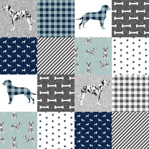 dalmatian pet quilt b collection floral cheater quilt dog breed fabric