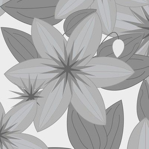 Clematis Scatter: Grays