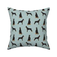 doberman pinscher pet quilt  b dog breed nursery collection coordinate