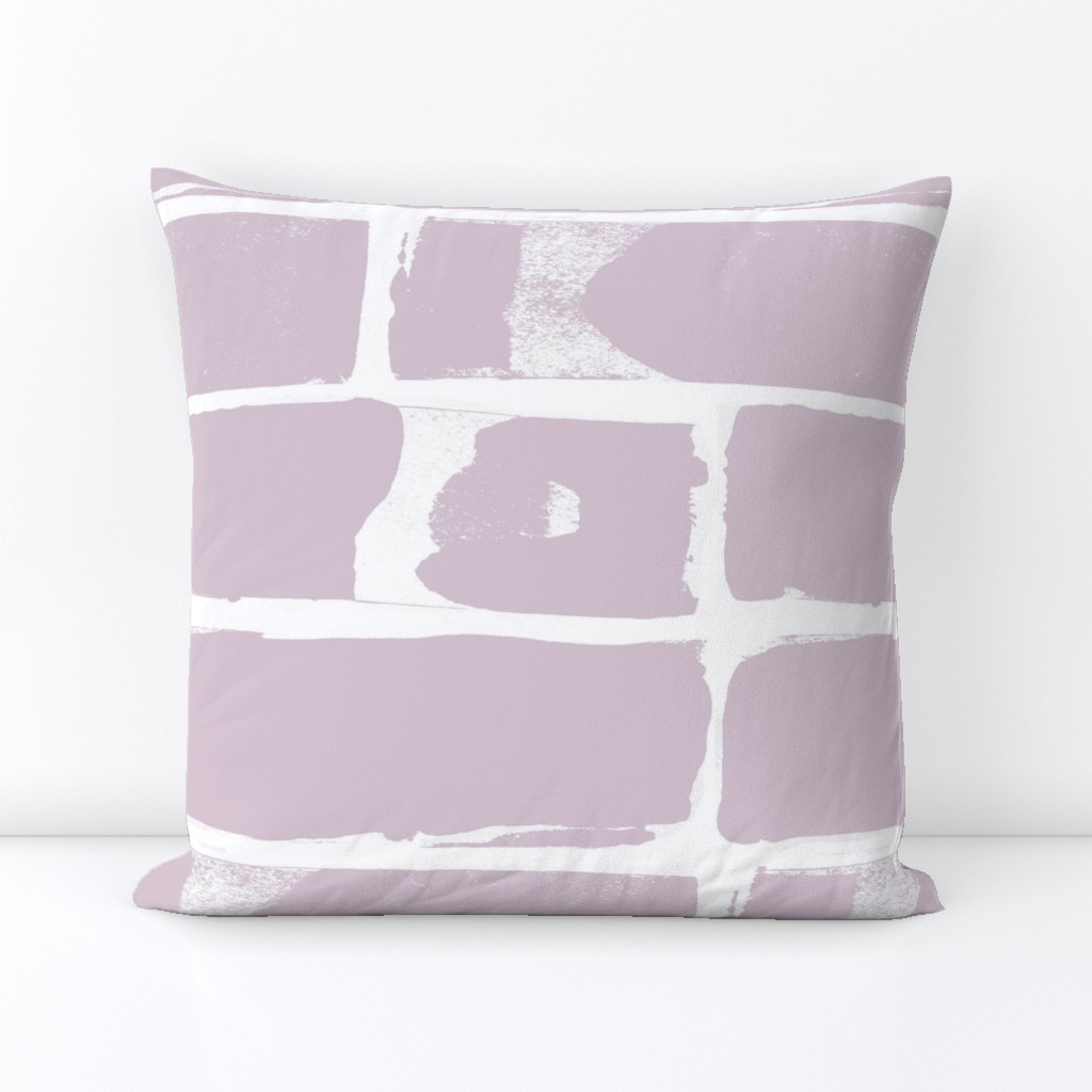 Lavender and white modern brick large