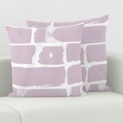 Lavender and white modern brick large