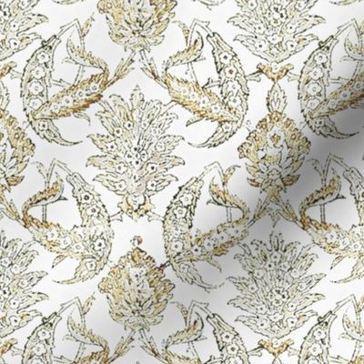 Farmhouse curtains wheat floral