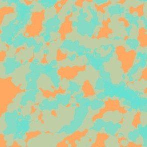 Orange & Aqua Abstract