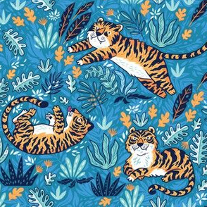 Tigers in the jungle