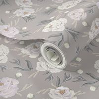 french peony - grey