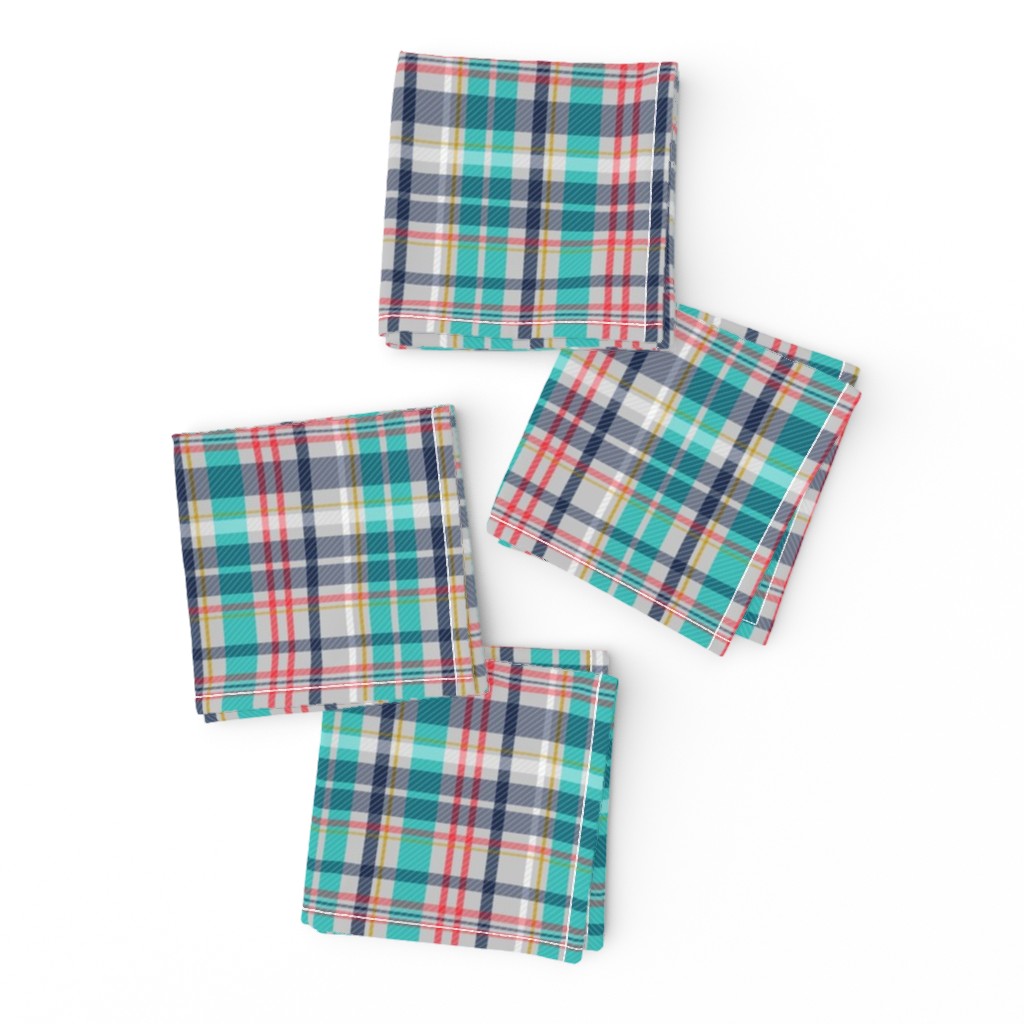 Deck Chair Plaid - Grey Multi