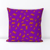 Danni the Calico Cat on Purple