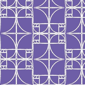 Purple Fibonacci Spiral