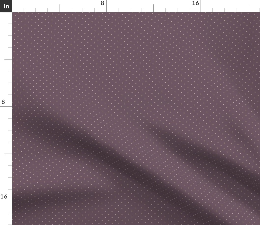 ★ VINTAGE POLKA DOTS ★ Plum, Small Scale / Collection : Swallows & Polka Dots – Rockabilly Prints