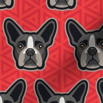 Boston Terrier Red Large