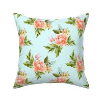 8" Ellie Florals - Light Blue