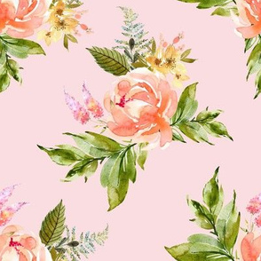 8" Ellie Florals - Pink