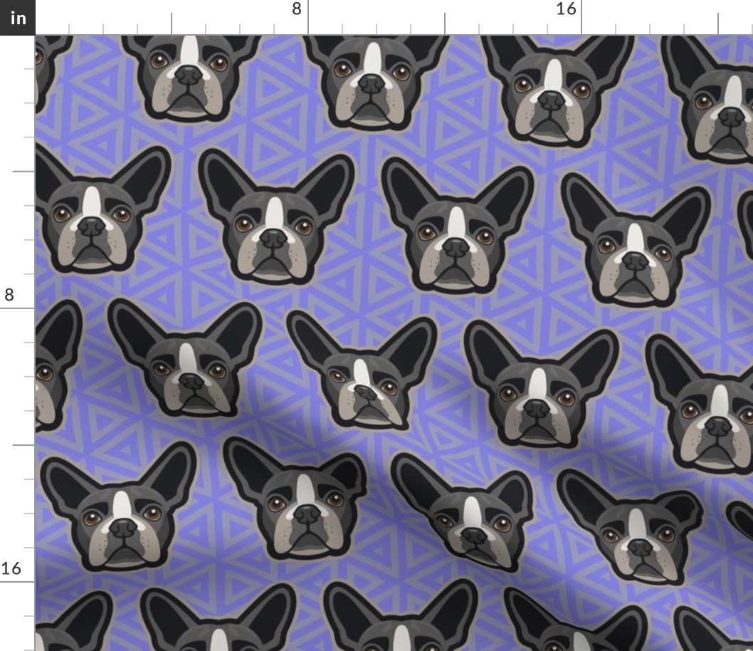 Boston Terrier Lavender Large