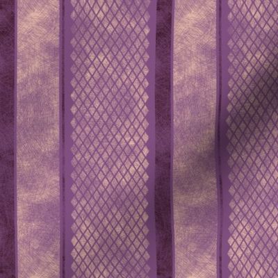 Vintage Matchbox Stripe - Violet