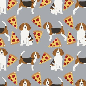 beagle pizza dog breed fabric food grey